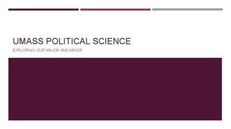 umass political science